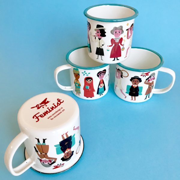 Tasse émaillée Feministes Ingela Arrhenius - Omm Design – Image 2