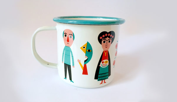 Tasse émaillée Artistes Ingela Arrhenius - Omm Design