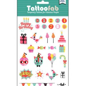 Tatouages Happy Birthday by Gwé