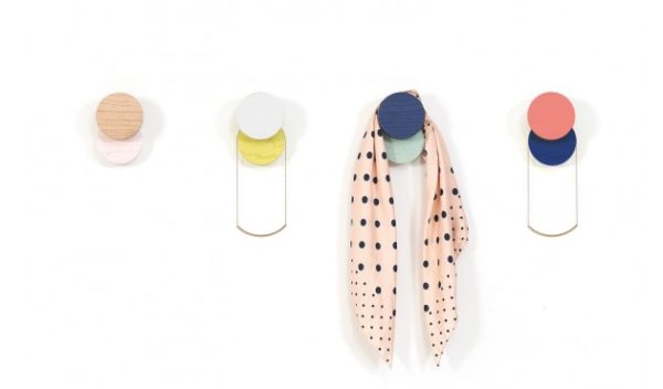 Patère Lou jaune et blanc - Harto Design – Image 2