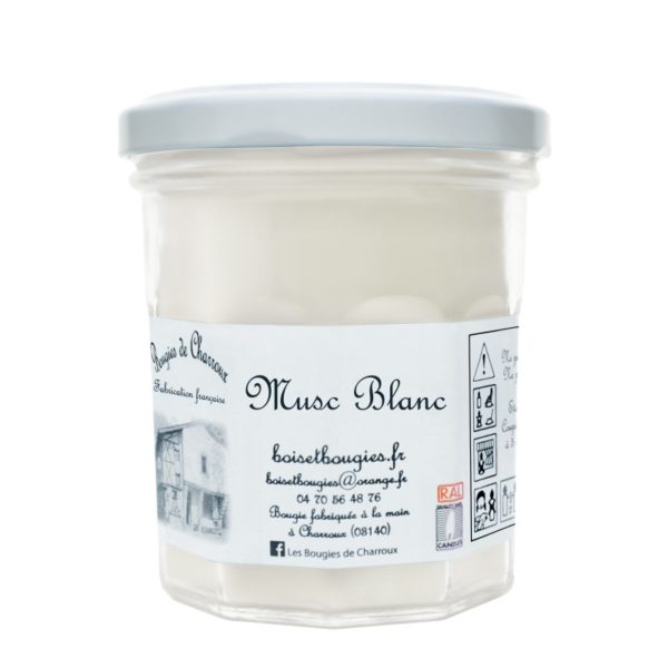 Bougie Musc Blanc - Bougies de Charroux