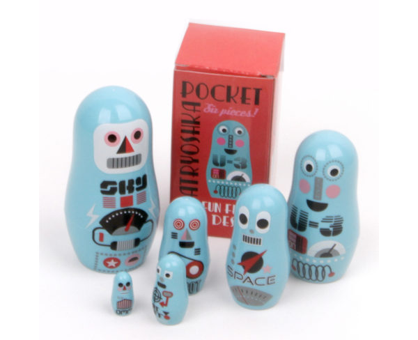 Set Matryoshkas Robots mini - Omm Design – Image 2