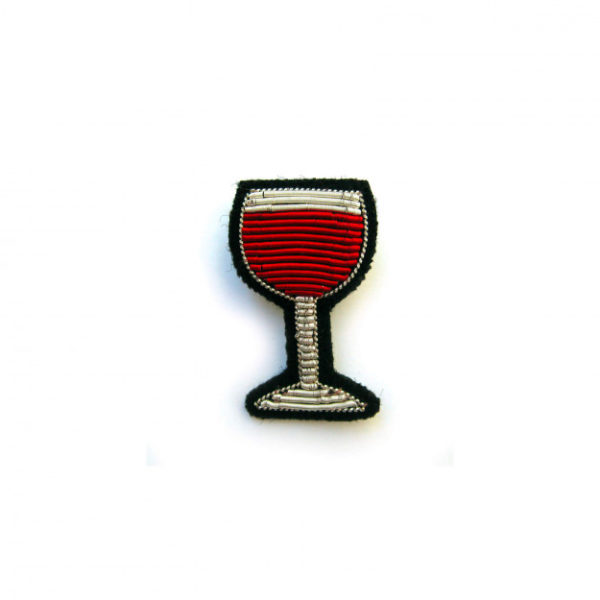 Broche verre vin rouge - Macon et Lesquoy