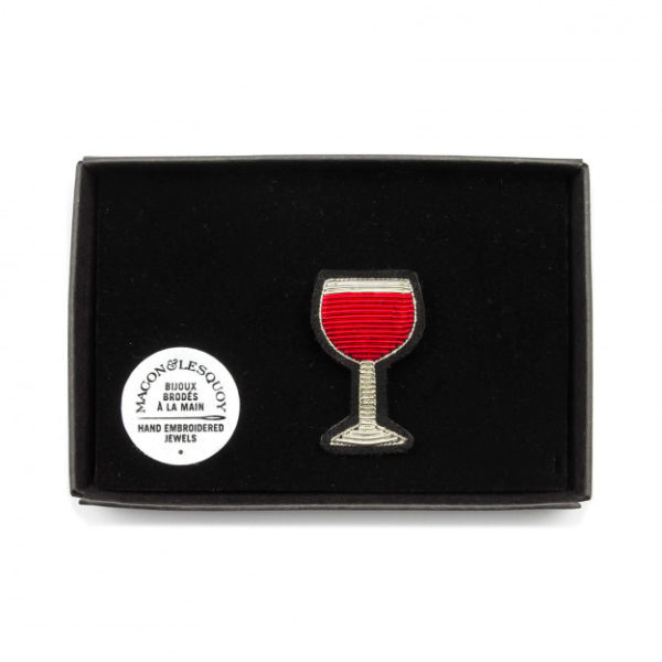 Broche verre vin rouge - Macon et Lesquoy – Image 2