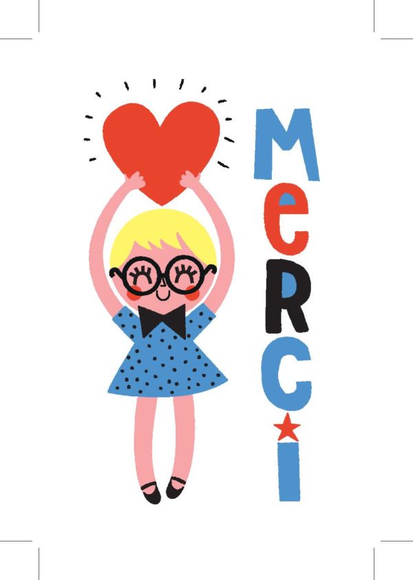 Carte postale Merci