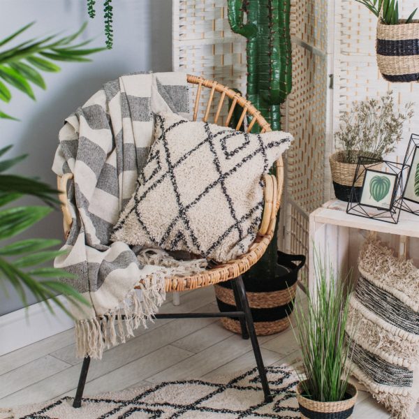 Plaid en coton gris - Sass and Belle – Image 2