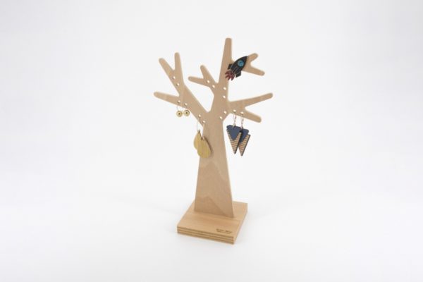 L'Arbre à Boucles d'Oreilles socle carré - Reine Mère – Image 2