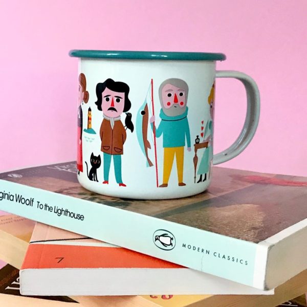Tasse émaillée Book Lovers Ingela Arrhenius – Omm Design