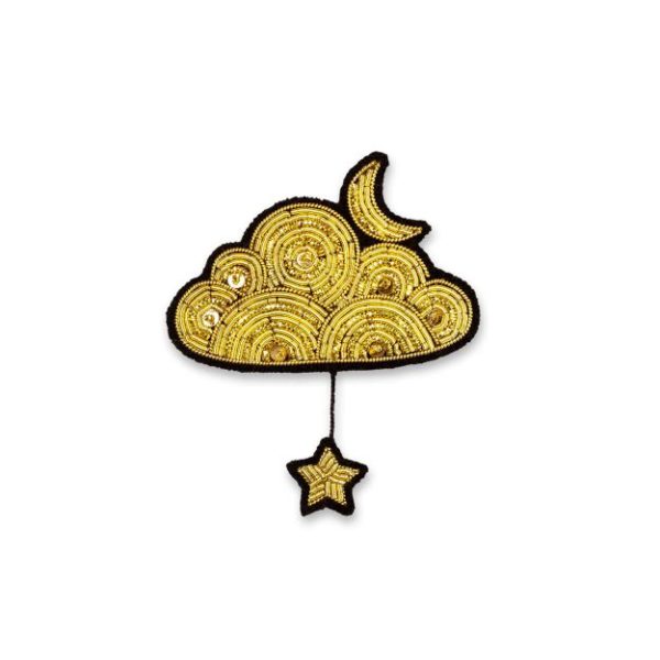 Broche nuage or et étoile - Macon Et Lesquoy