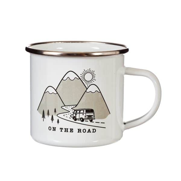 Mug métal émaillé On the Road - Sass and Belle – Image 2