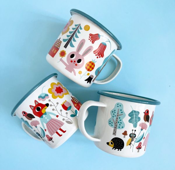 Tasse émaillée Habitants de la forêt - Omm Design – Image 2