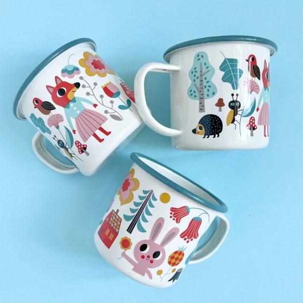 Tasse émaillée Habitants de la forêt - Omm Design – Image 3