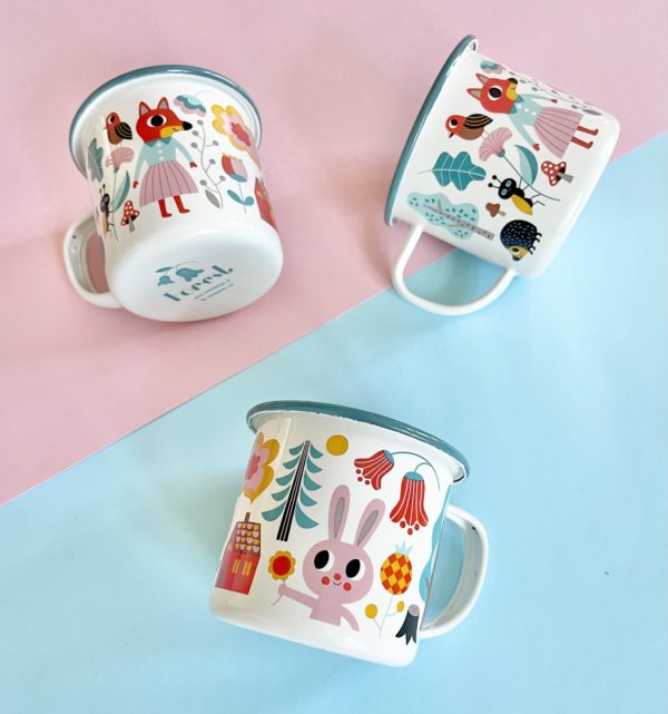 Tasse émaillée Habitants de la forêt - Omm Design – Image 6
