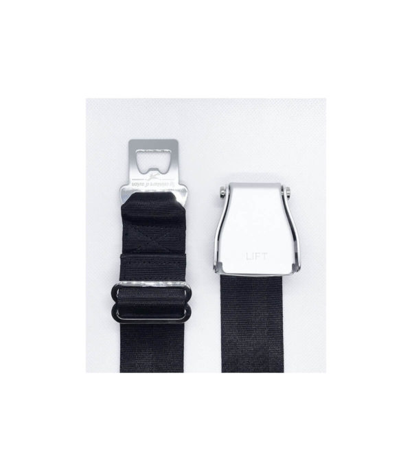 Ceinture "Ceinture d'avion" originale noire – Image 2