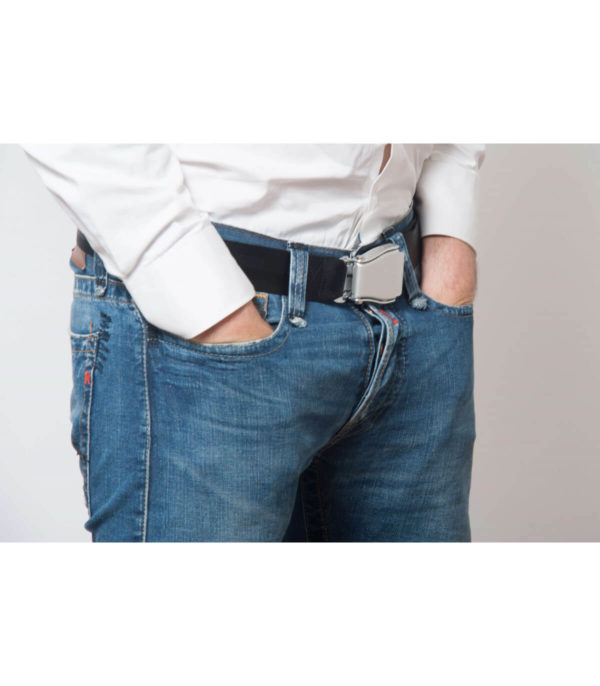 Ceinture "Ceinture d'avion" originale noire – Image 6