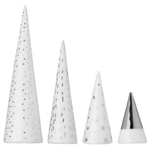 Mini forêt de 4 sapins argent - Räder