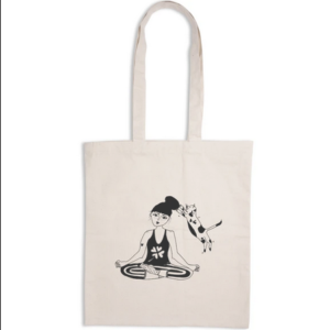 Tote bag Zen with cat - Helen B
