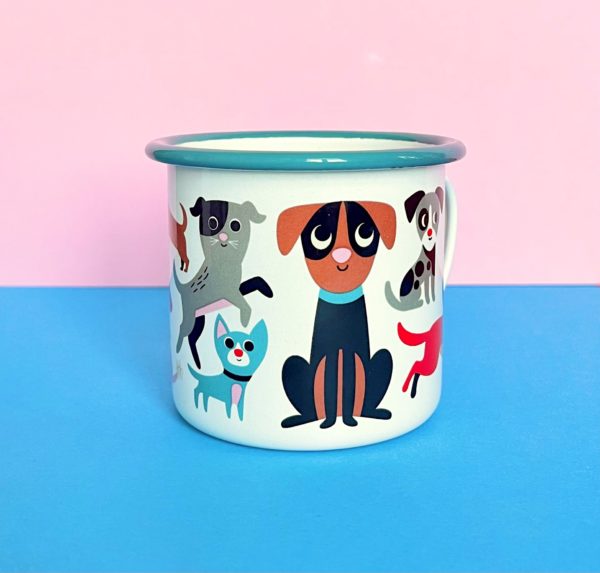 Tasse émaillée Dog Lovers – Omm Design