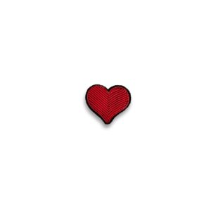 Broche coeur rouge - Macon et Lesquoy