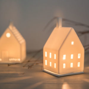 Photophore maison 2 étages "Magic light" - Räder