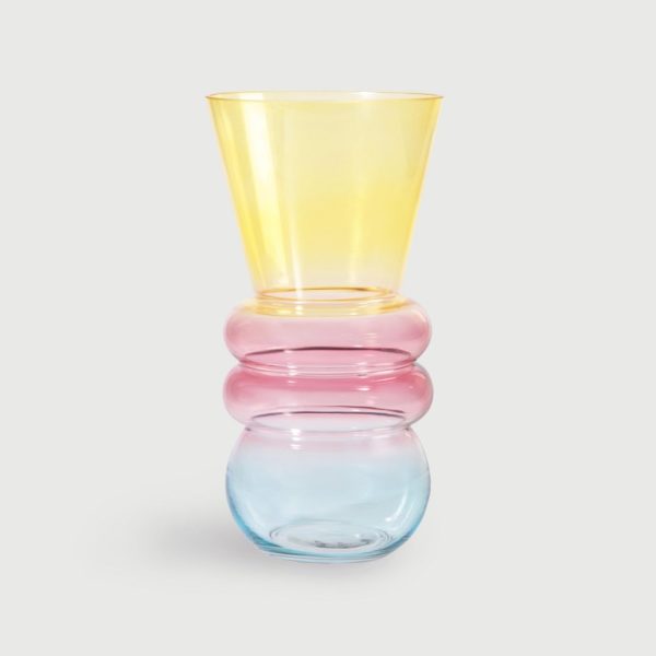 Grand Vase Droplet jaune - &Klevering