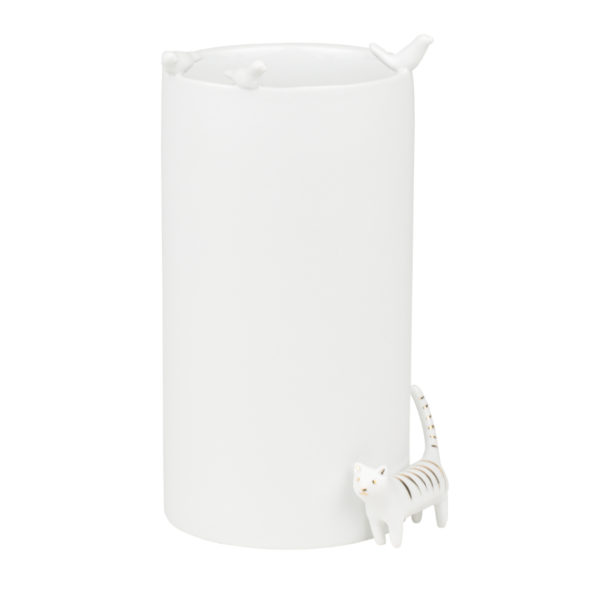 Vase chat et oiseaux - Räder