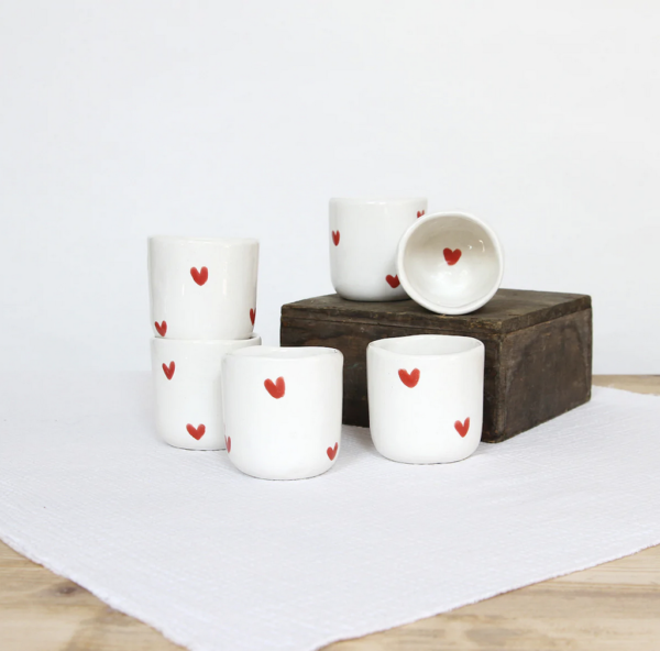 Tasse à café Coeurs - Bouclez-la