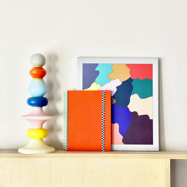 Carnet A5 Le Toilé uni corail - Papier Tigre – Image 12