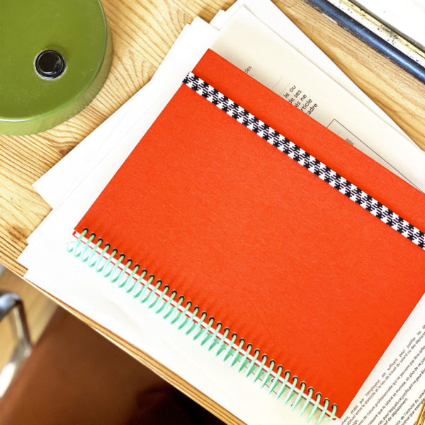 Carnet A5 Le Toilé uni corail - Papier Tigre – Image 10