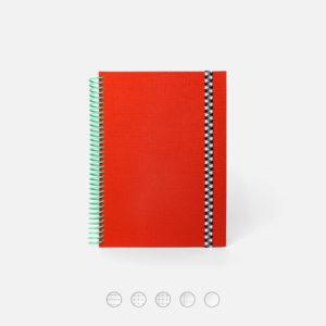 Carnet A5 Le Toilé uni corail - Papier Tigre