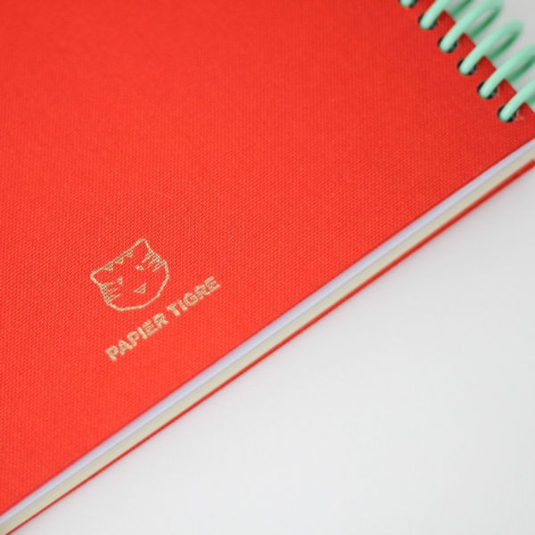Carnet A5 Le Toilé uni corail - Papier Tigre – Image 9