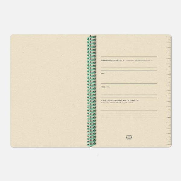 Carnet A5 Le Toilé uni corail - Papier Tigre – Image 3