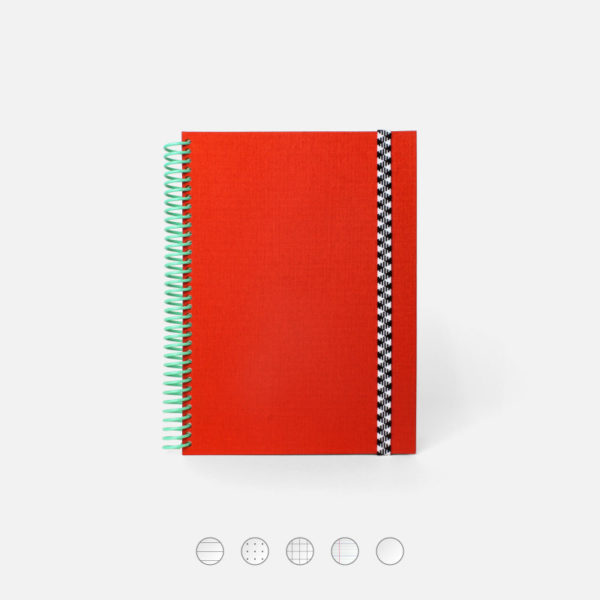 Carnet A5 Le Toilé uni corail - Papier Tigre