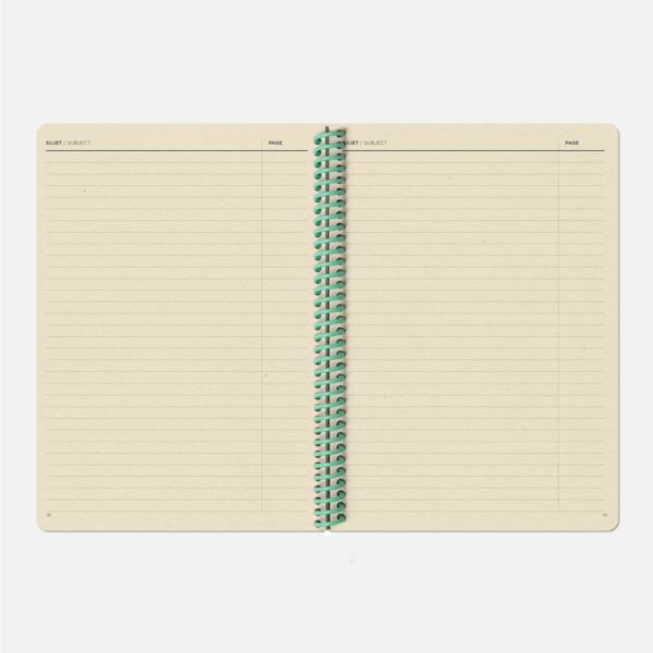 Carnet A5 Le Toilé uni corail - Papier Tigre – Image 4