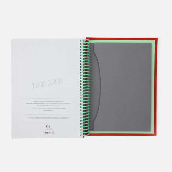 Carnet A5 Le Toilé uni corail - Papier Tigre – Image 6