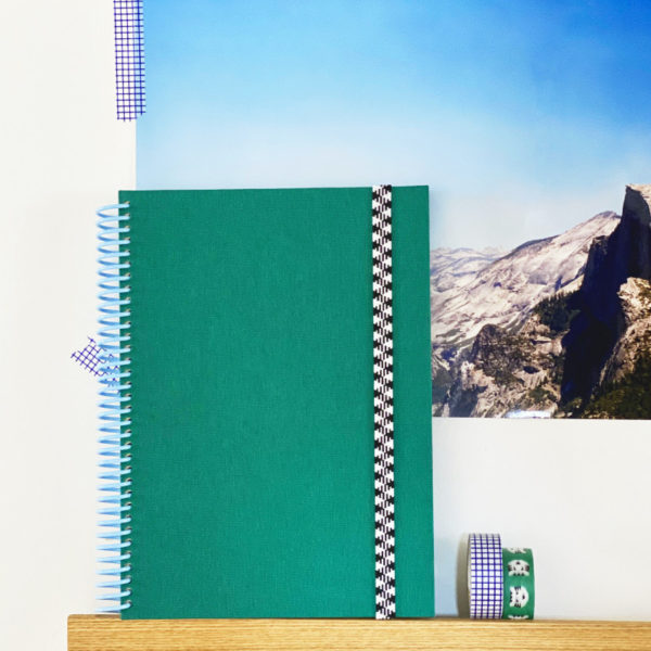 Carnet A5 Le Toilé uni sapin- Papier Tigre – Image 11
