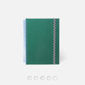 Carnet A5 Le Toilé uni sapin- Papier Tigre