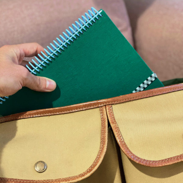 Carnet A5 Le Toilé uni sapin- Papier Tigre – Image 8