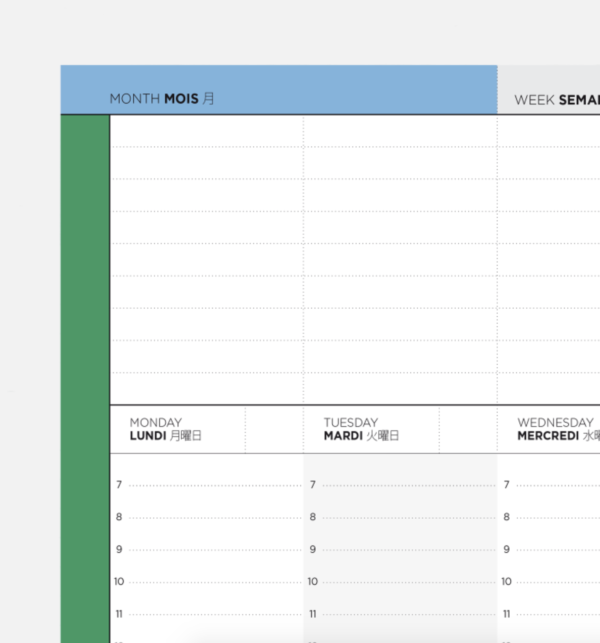 Bloc semainier Assistant week - Papier Tigre – Image 3