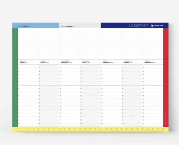 Bloc semainier Assistant week - Papier Tigre