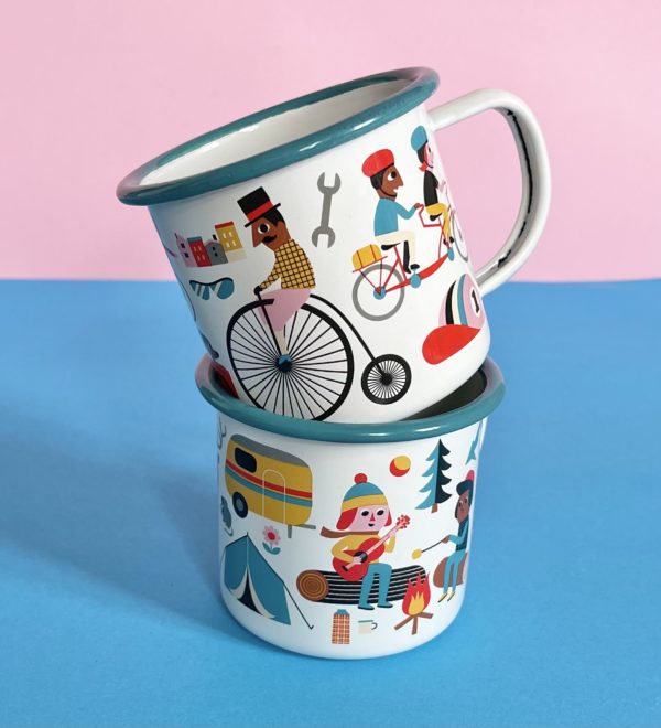 Tasse émaillée Vélo Lover – Omm Design – Image 3
