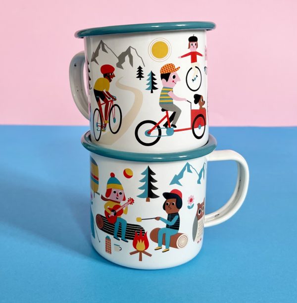 Tasse émaillée Vélo Lover – Omm Design – Image 4