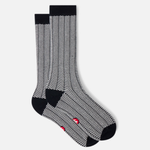 Chaussettes mi-hautes rayées noires - Le Slip Français