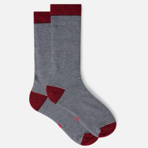 Chaussettes mi-hautes rayées bicolores - Le Slip Français