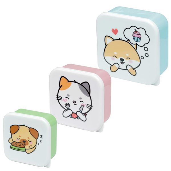 Lunch box Animaux Kawaii - set de 3
