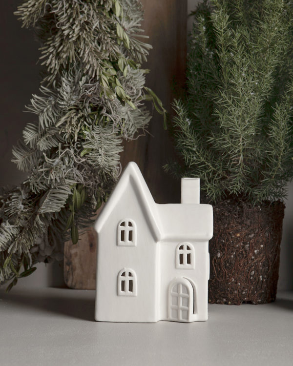 Photophore porcelaine maison porte ouverte - StoreFactory – Image 2