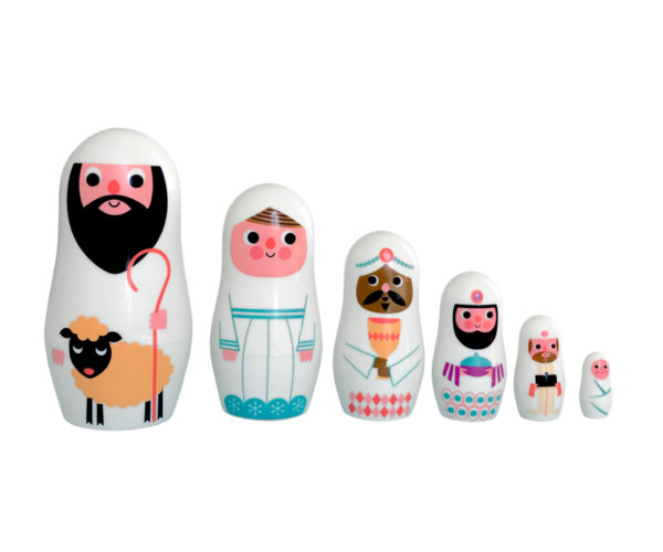 Set Matryoshkas Crèche de Noël mini - Omm Design