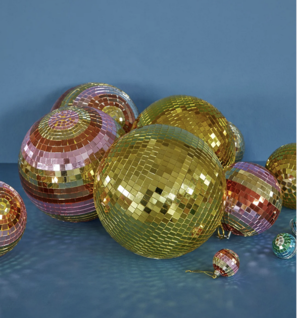 Boule disco à facettes multicolore – Image 3