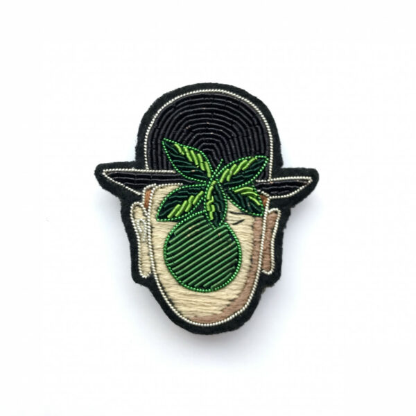 Broche visage et pomme Magritte - Macon et Lesquoy