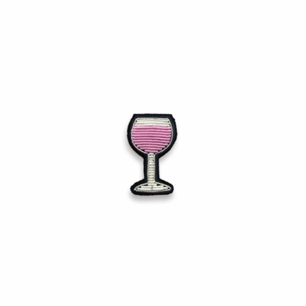 Broche verre vin rosé - Macon et Lesquoy